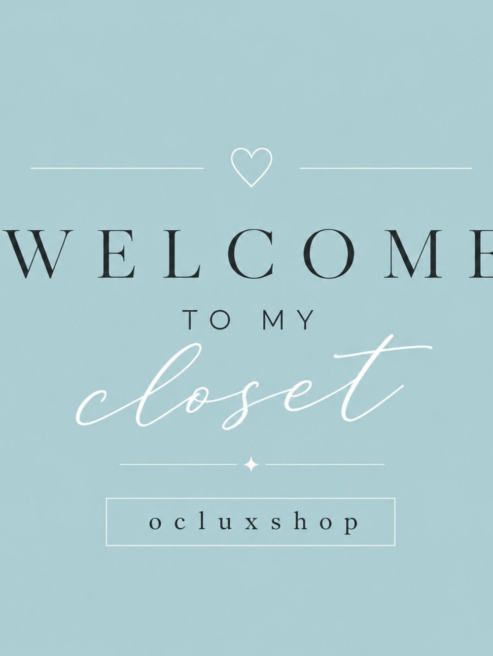 ✨️Welcome to my closet!✨️